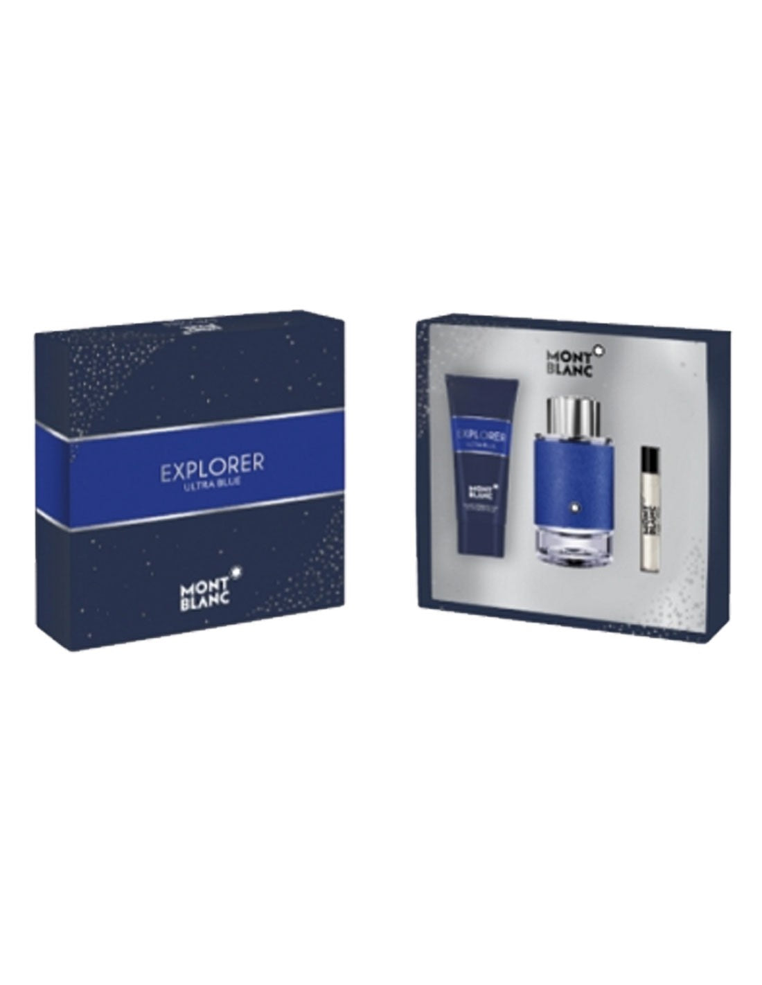 Mont Blanc Explorer Ultra Blue Gift Set 100ml EDP + 7.5ml EDP + 100ml Shower Gel