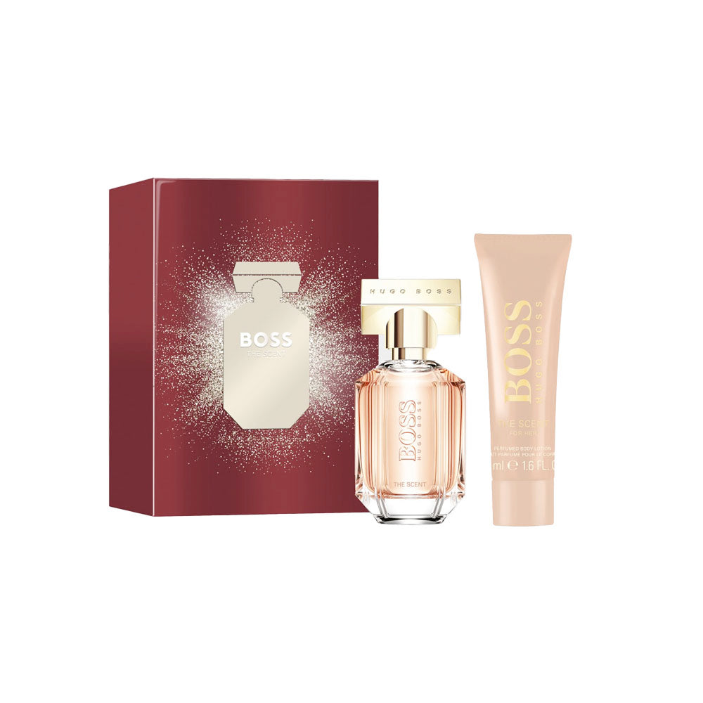 Hugo Boss The Scent For Her Eau De Parfum Gift Set Spray 30ml Body Lotion
