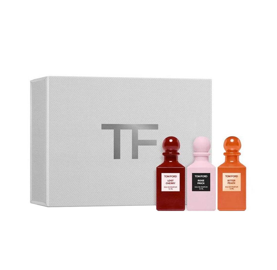 Tom Ford Private Blend Mini Decanter Gift Set 12ml Rose Prick EDP + 12ml Lost Cherry EDP + 12ml Bitter Peach EDP