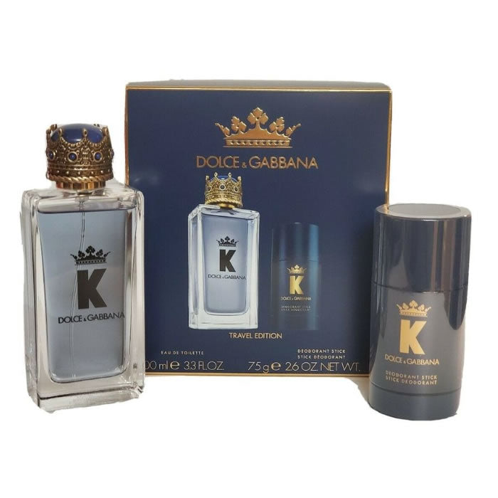 Dolce & Gabbana K Gift Set 100ml EDT + 75g Deodorant Stick