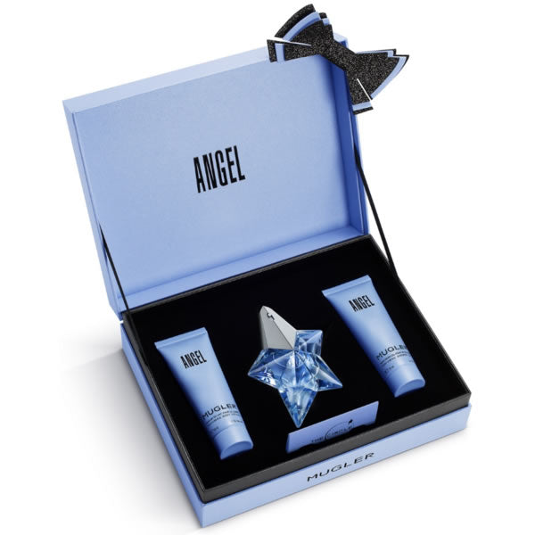 Thierry Mugler Angel Gift Set 25ml EDP Refillable + 50ml Body Lotion + 50ml Shower Gel