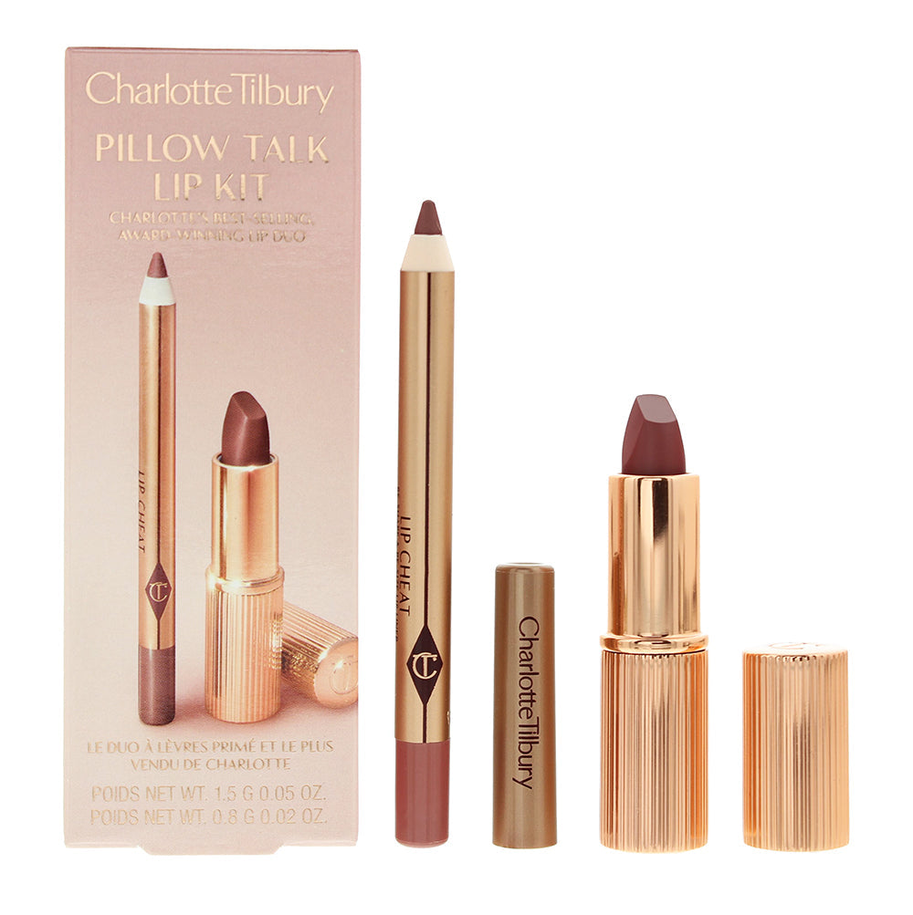 Charlotte Tilbury Pillow Talk Lip Kit 0.8g Lip Liner + 1.5g Lipstick