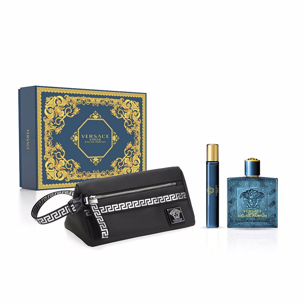 Versace Eros Gift Set 100ml EDP + 10ml EDP + Toiletry Bag