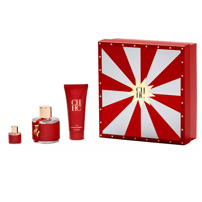 Carolina Herrera CH Gift Set 100ml EDT + 100ml Body Lotion + 8ml EDT