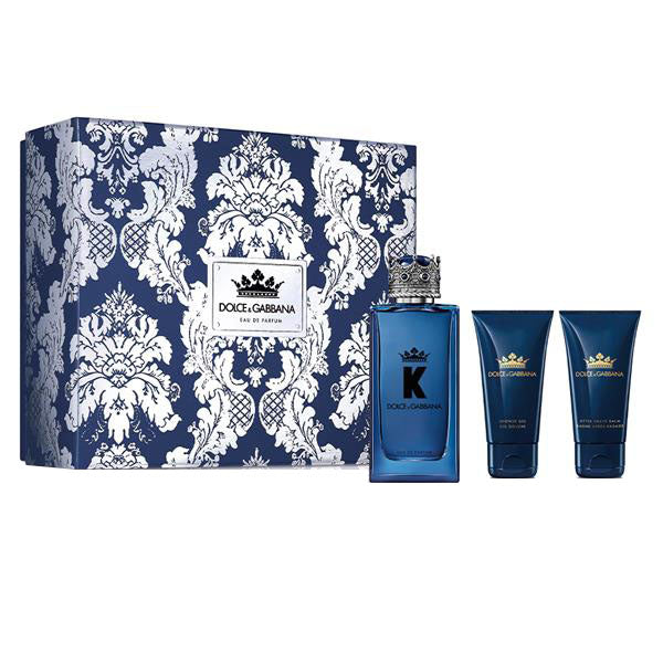 Dolce & Gabbana K Gift Set 100ml EDP + 50ml After Shave Balm + 50ml Shower Gel