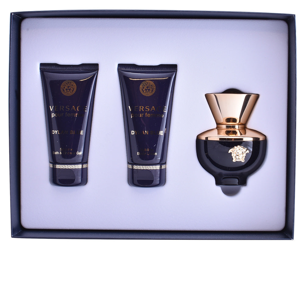 Versace Pour Femme Dylan Blue Gift Set 50ml EDP + 50ml Body Lotion + 50ml Shower Gel